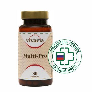 Vivacia Multi-Pro комплекс витаминов, минералов и пробиотиков капс N30