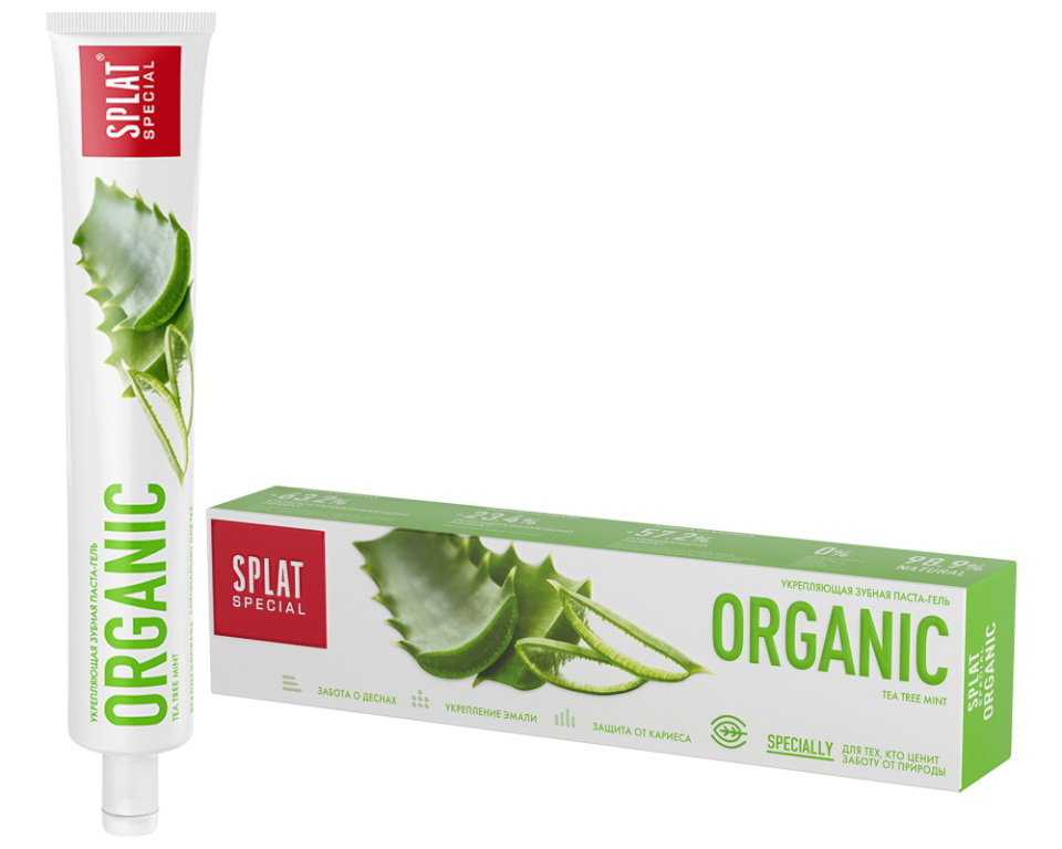 Сплат зубная паста спешл Organic органик укрепляющая 75мл