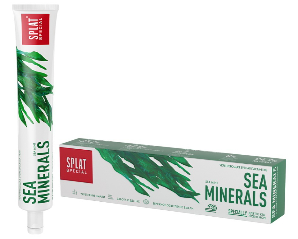 Сплат зубная паста спешл Sea Minerals морские минералы укрепляющая 75мл