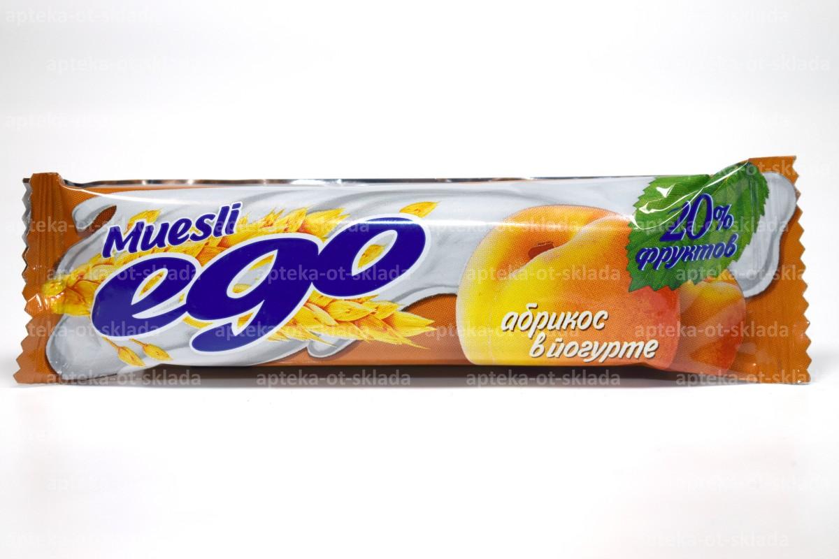 Мюсли Эго в йогурте абрикос 25гр