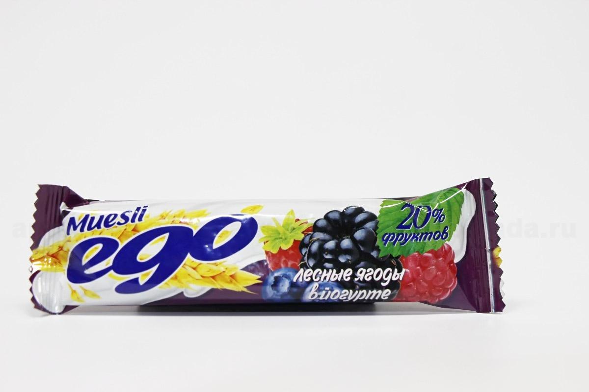 Мюсли Эго в йогурте лесное ассорти 25гр