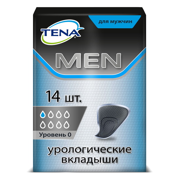 Тена Мен прокладки мужские при легкой степени недержания Экстра Лайт N 14