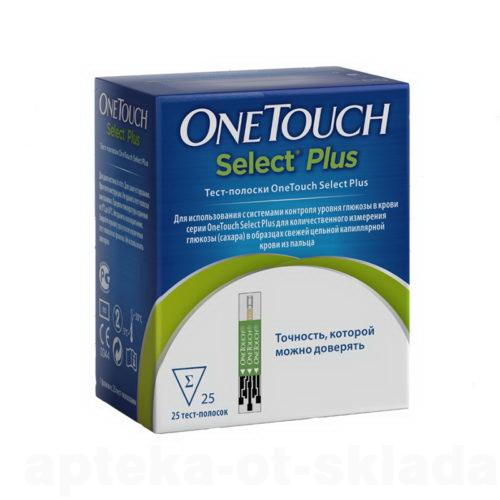 Тест-полоски One Touch select plus N 25