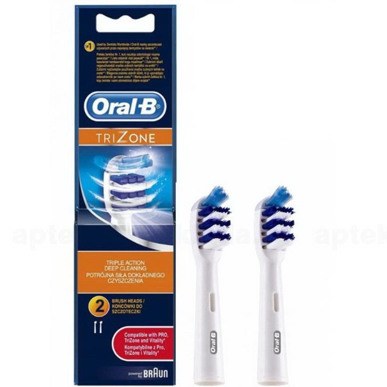 Сменные насадки Oral-B Trizone для электрической зубной щетки Pro/Trizone/Vitality средняя жесткость N 2