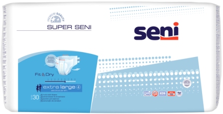 Подгузники для взрослых Super Seni extra large более 75кг 130-170см N 30