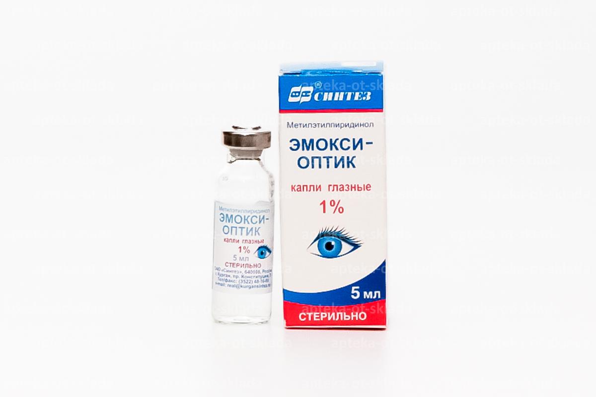 Эмокси-оптик (Эмоксипин) капли глазн 1% 5мл