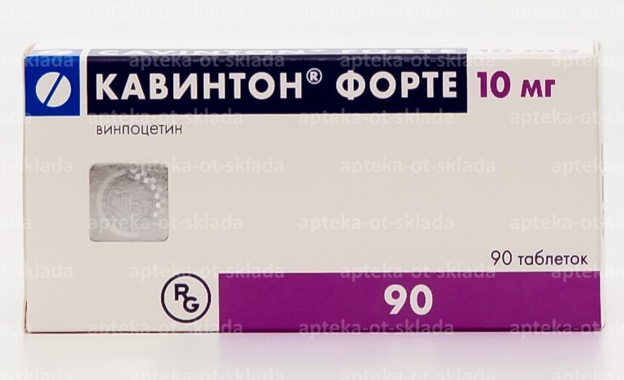Кавинтон форте тб 10 мг N 90