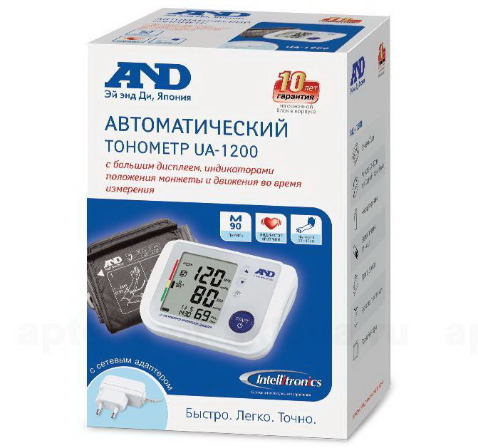 Тонометр AND UA-1300 /автоматический/плечо/адаптер/говорящий помощник