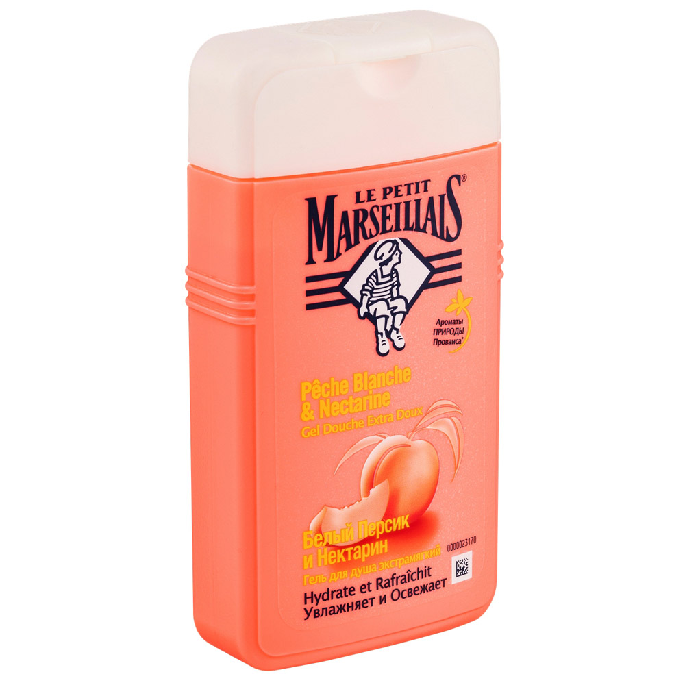 Le petit Marsellials гель для душа белый персик/нектарин 250 мл