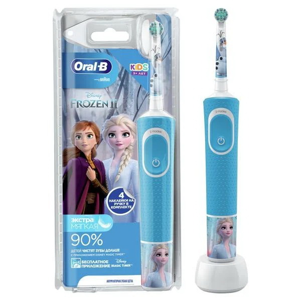 Oral-B Kids Disney Frozen электрическая зубная щетка экстра мягкая тип 3710/3757 3+лет