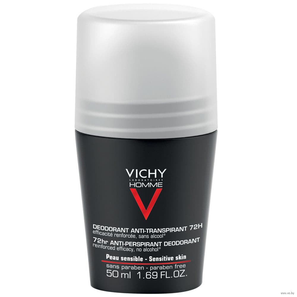Vichy homme дезодорант-антиперспирант 72ч против избыточного потоотделения 50мл