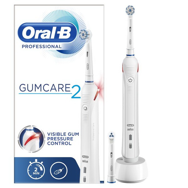 Oral-b 2 GumCare забота о деснах зубная щетка электрическая для чувствительных зубов мягкой жесткости