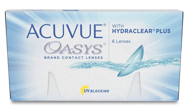 Линзы контактные Acuvue Oasys with Hydraclear plus 8.4/-1.25  N 6