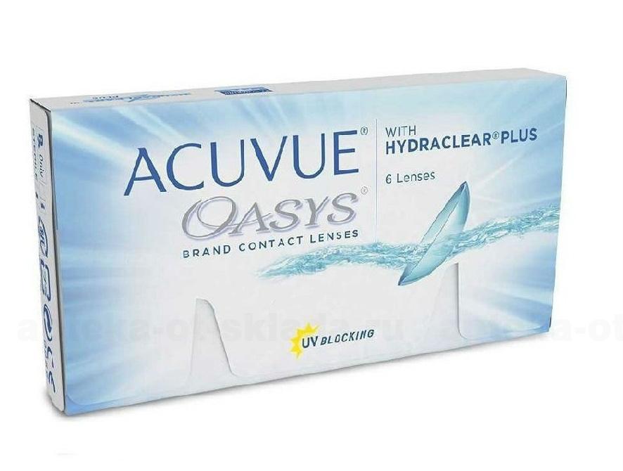 Линзы контактные Acuvue Oasys with Hydraclear plus 8.4/+1.50 N 6